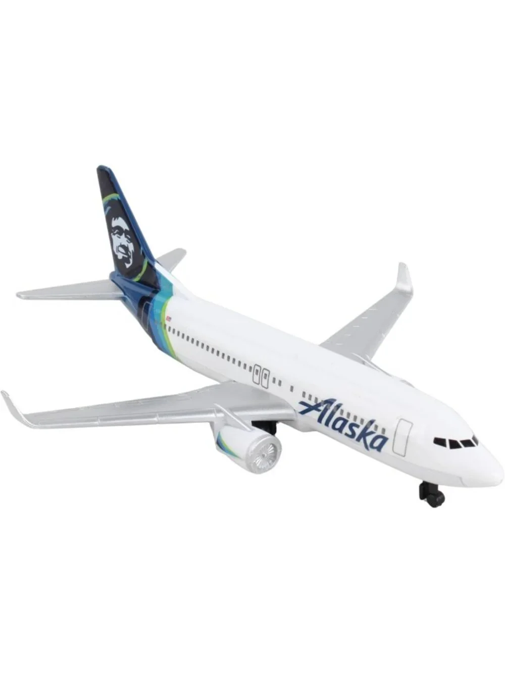 Alaska Airlines Airport Playset with Die-Cast Airplane, Cars & Transport Toys